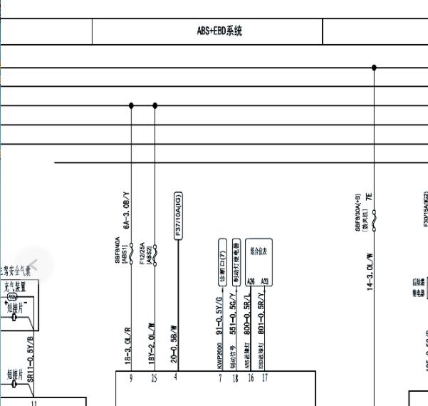 2018年庆铃达咖ABS电路图
