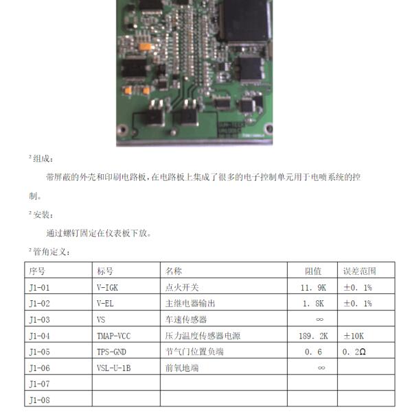 阳光泰克73针电脑针脚资料