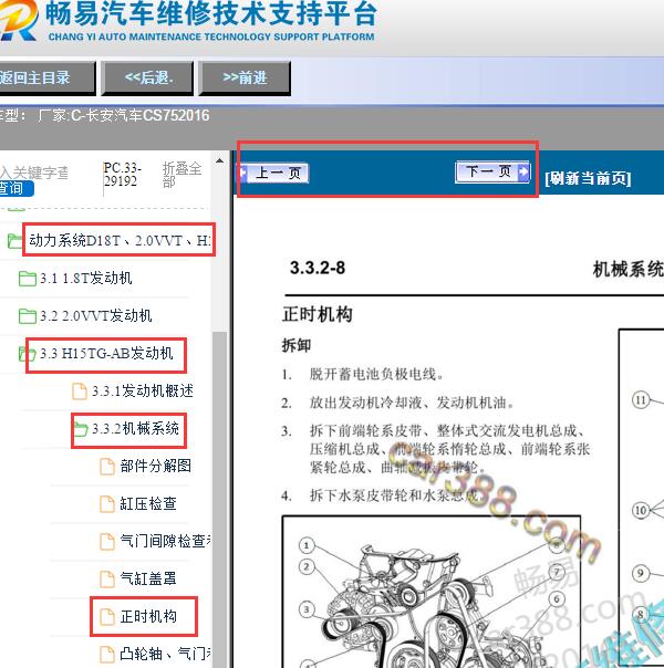 2016年长安CS75发动机正时