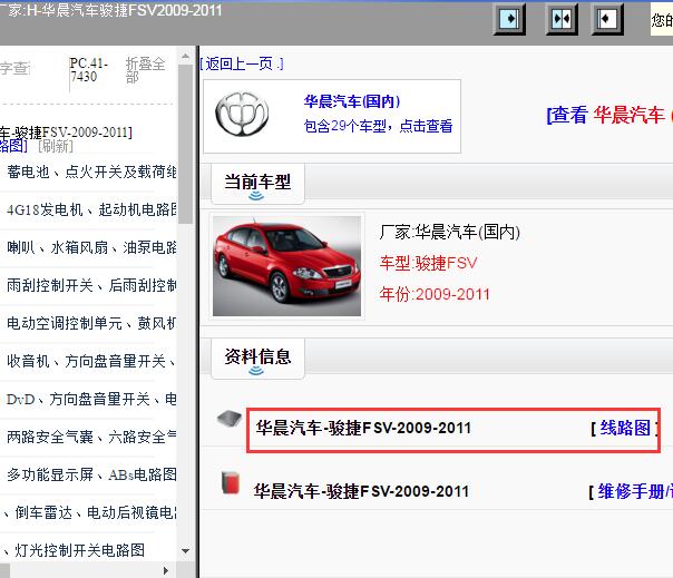 2009-2011年中华骏捷FSV全车电路图
