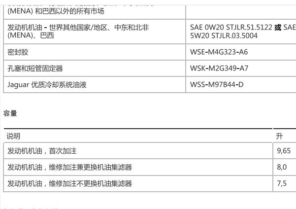 2016年路虎揽胜机油加注量