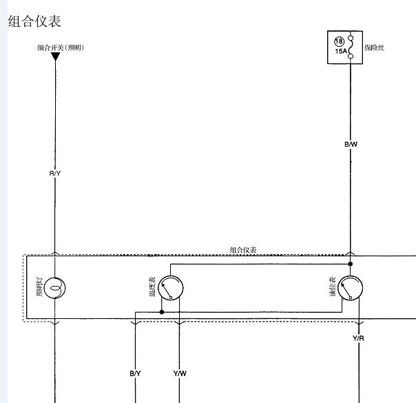 2016年长安之星9仪表电路图