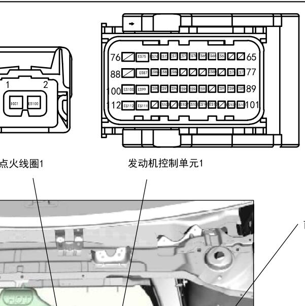 博士ME17发动机针脚和发动机电路图