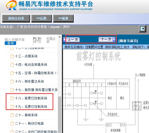2011年东风风行景逸雾灯电路图