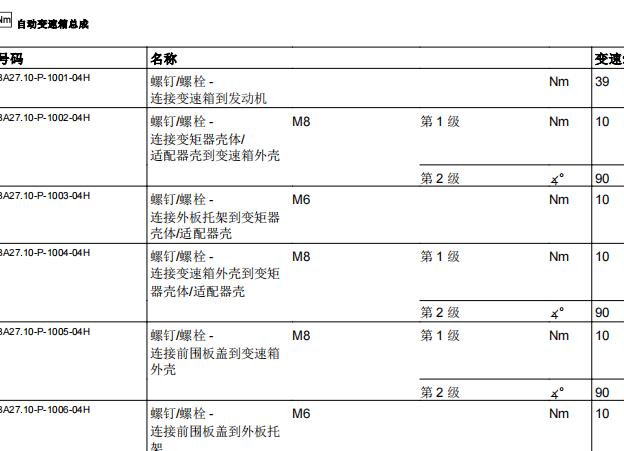 2017年奔驰GLC300变速箱扭矩