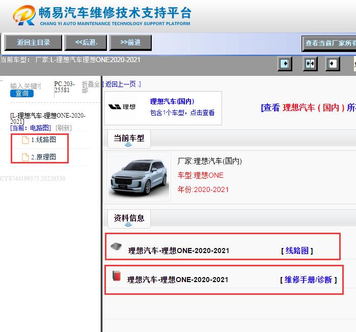 2021年理想ONE  整车电路图与元件位置