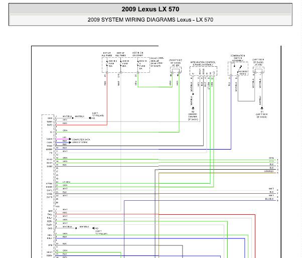 2009年雷克萨斯LX570悬挂电路图