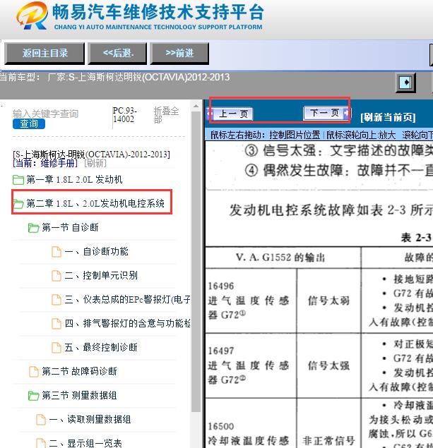 2012-2013年斯柯达明锐发动机电喷系统维修手册