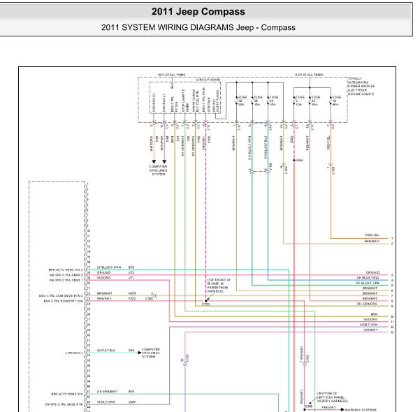 2011年吉普指南者发动机电路图