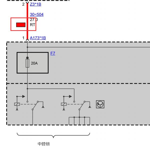 2019年宝马425I车门电源电路图