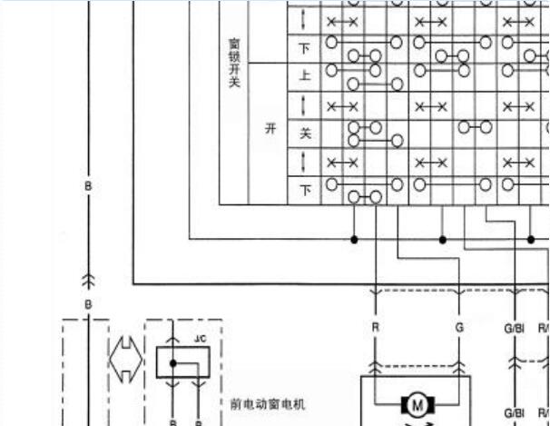 2012年长安铃木玻璃升降电路图