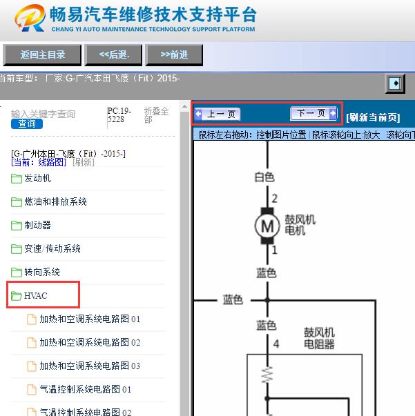 2015年本田飞度空调鼓风机线路图