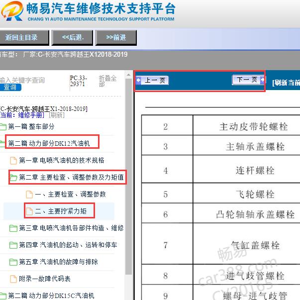 2018-2019年长安跨越王X1发动机扭矩