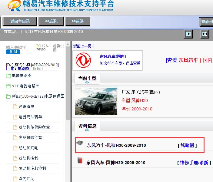东风汽车-风神H30-2009-2010[ 线路图 ]
