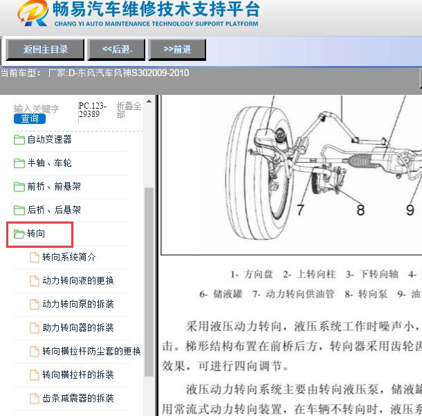 2009-2010年东风汽车-风神S30转向维修手册