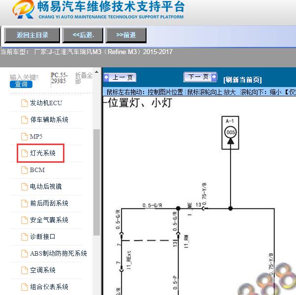 2015-2017年江淮汽车-瑞风M3（Refine M3）小灯电路图