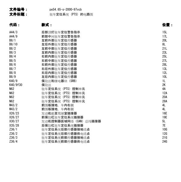 2014年奔驰威霆雷达电路图