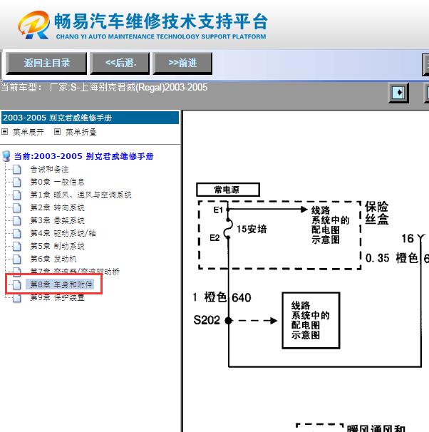 2004年别克君威 网络电路图
