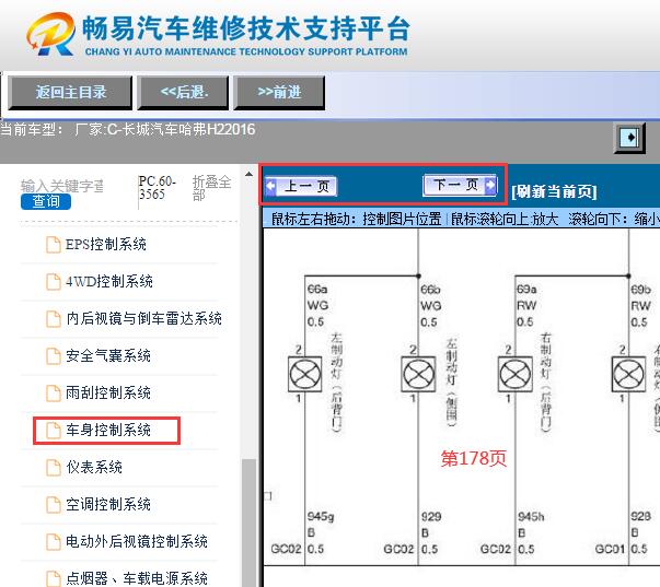 2016年哈佛H2刹车灯电路图