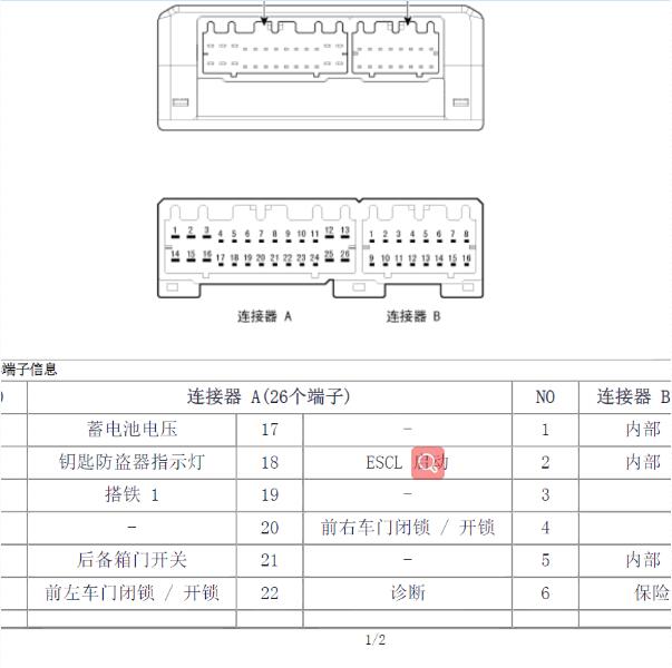 2014年现代IX35智能钥匙针脚