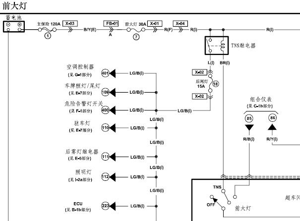 海马丘比特大灯电路图