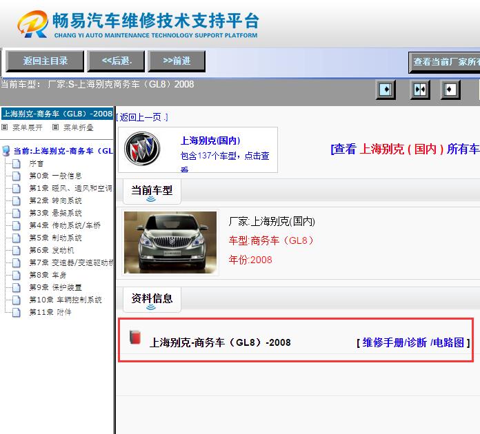 2008年别克GL8 电路图