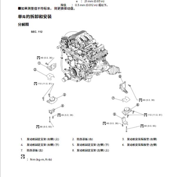 2018年日产途乐 VQ40DE 发动机维修手册