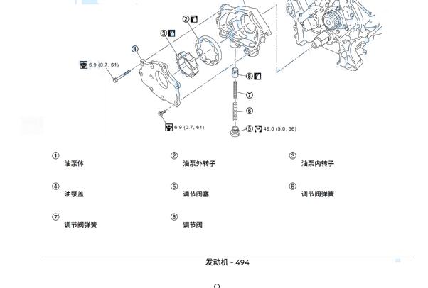 2017年日产途乐发动机润滑系统维修手册