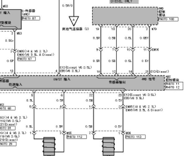 2006年华泰圣达菲ABS电路图