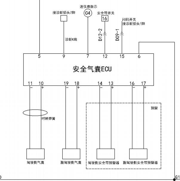 永源飞碟A380 气囊电路图.
