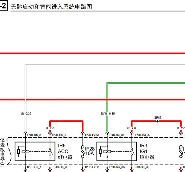 2017年广汽传祺GS4 PHEV无钥匙系统电路图