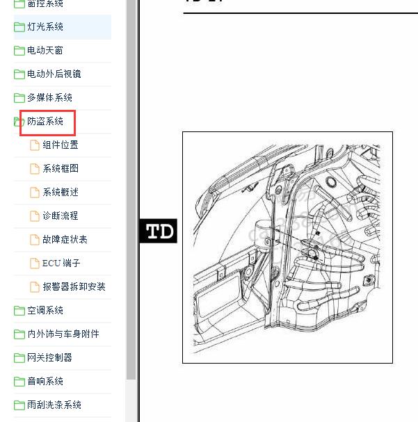2013-2014年 比亚迪F3 防盗系统维修手册