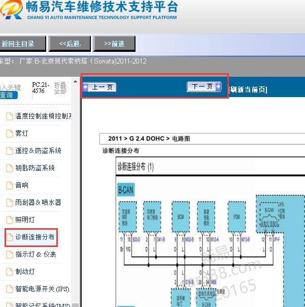2011-2012年现代索纳塔通讯电路图