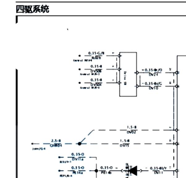 2022年江淮悍途四驱电路图