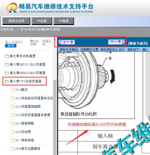 2016年海马M6  CVT VT3变速箱维修手册与故障码