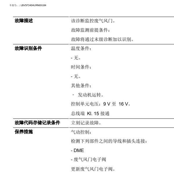 2020年宝马325i  138104故障码资料