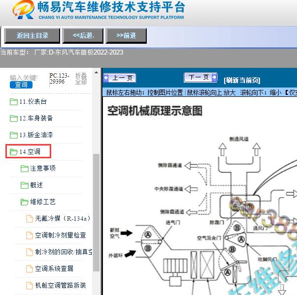 2022-2023年东风汽车-皓极空调维修手册