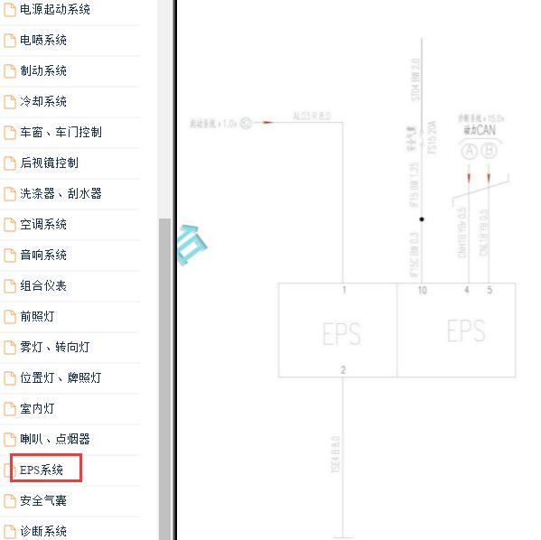 2017-2019年东风风行菱智M5转向电路图