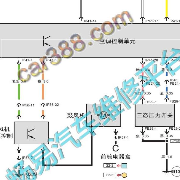2015-2016年传祺GS4空调电路图