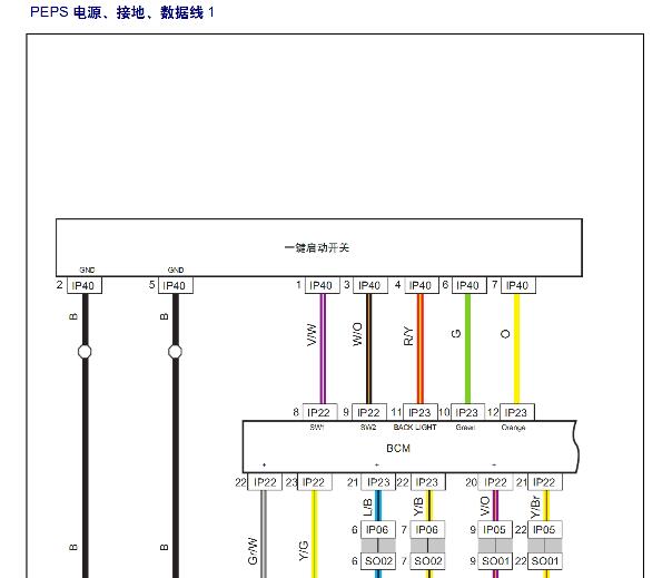 2017年吉利帝豪智能钥匙电路图