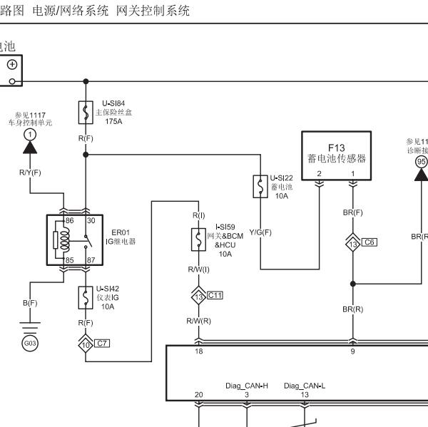 奔腾NAT 车身和网关电路图
