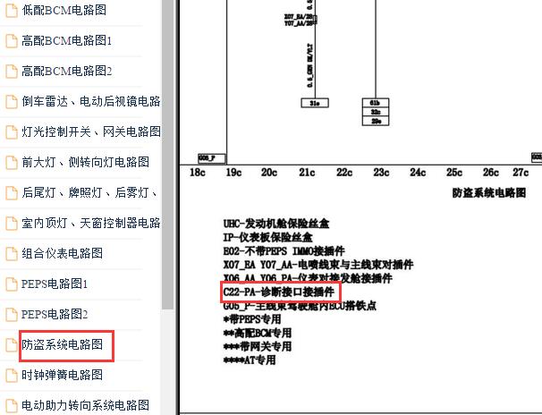 2015-2018年中华V3网络通讯电路图