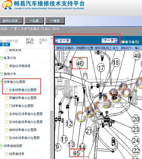 2014年长安逸动（Eado）变速箱模块位置