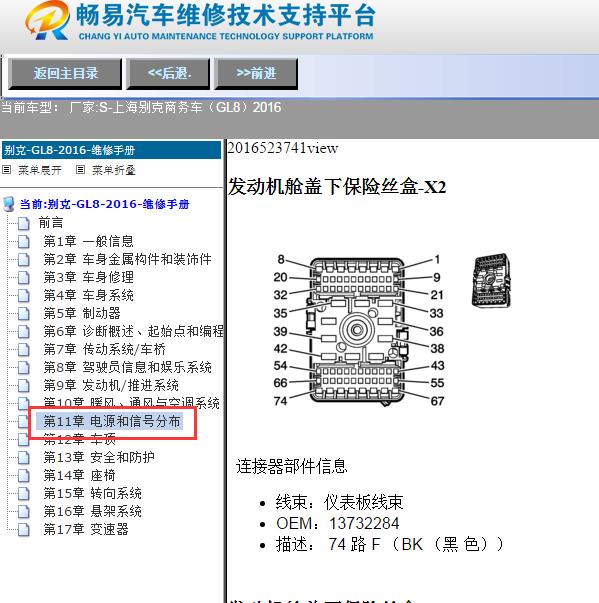 2016年上海别克-商务车（GL8）后雨刮保险位置