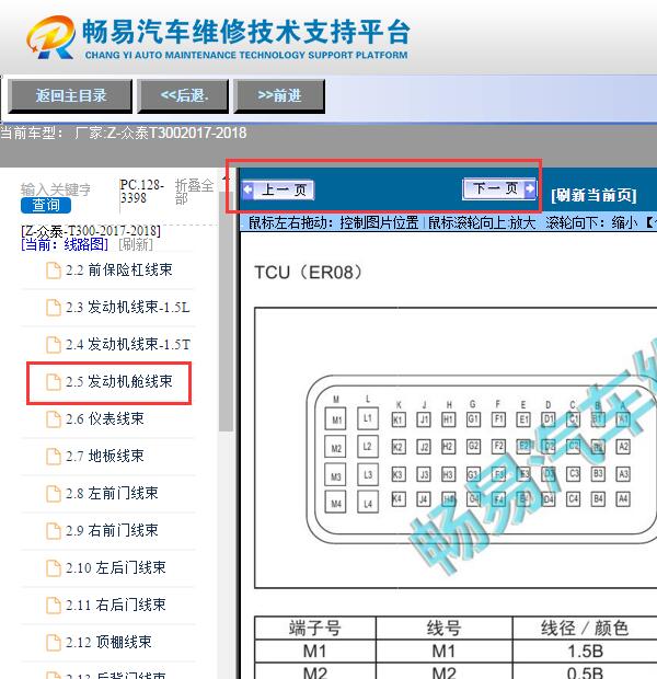 2017年众泰T300  变速箱针脚