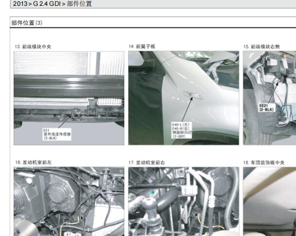 2013年起亚索兰托部件位置