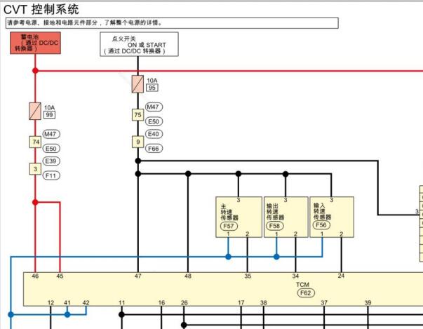 2021年日产天籁变速箱电路图