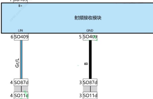 2022年吉利博越X射频接收器安装位置和电路图