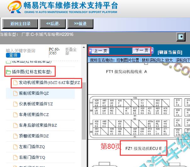 2016年哈弗H2 GW4G15B发动机针脚
