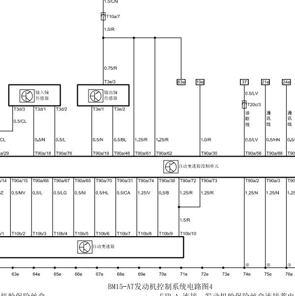 2013-2014年中华H230变速箱电路图